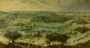Peter Snayers A siege of a city Germany oil painting artist